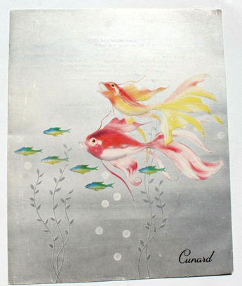 Vintage October 11, 1956 Queen Mary Cunrad Dinner Menu