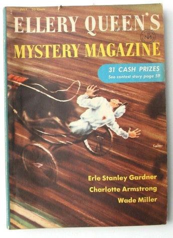 Vintage July 1955 Ellery Queens Mystery Magazine By Vol. 26 No. 1 Book