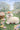 New White Holiday Easter Sheep Fuzzy W/ Flowers On Gead Figurine Room Decor