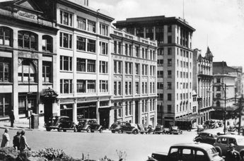 Vtg 1920's B&W Photo - Victoria St W/ Cars Auckland N.Z. New Zealand #829