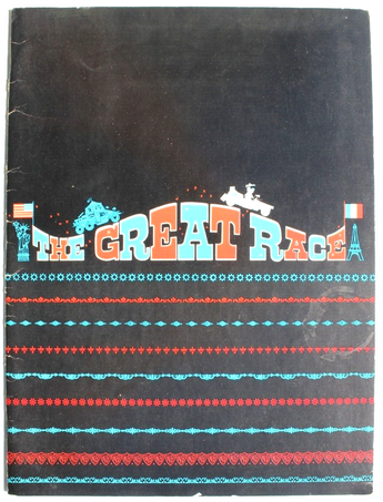 Vtg 1965 The Great Race Promo Movie Press Screening Brochure Program
