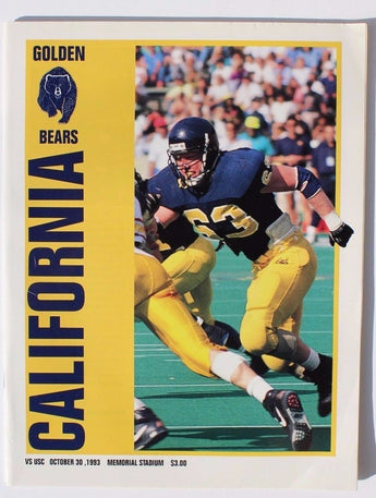 Vtg October 30, 1993 California Golden Bears Football Program Magazine