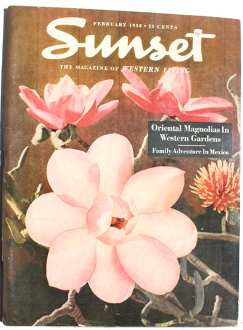 Vtg FEBRUARY 1958 Sunset Magazine Western living Travel LANDSCAPING Remodeling