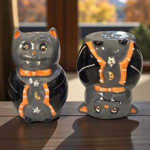 New Spooky Bat Halloween Salt & Pepper Shakers Salt N Pepper Dinning Decor Set