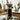 NEW Ceramic Modern Gold & Black Giraffe Head Figurine Statue Room Decor