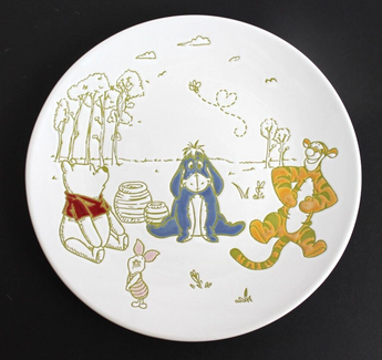 New WINNIE THE POOH & FRIENDS Character (Tigger PIGLET Eeyore) Salad Plate RARE