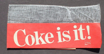 Vintage Rare Coca Cola Soda Pop Advertising Soda Jerk Hat (Coke Is It)