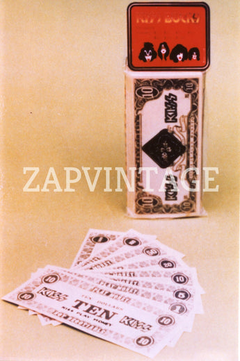 Vtg 1970s -1980s (Aucoin) Promo Prototype Toy Photo KISS Play Money #2179
