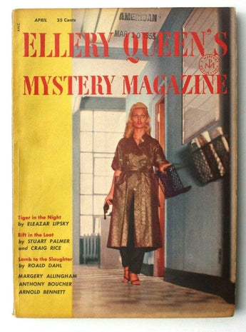 Vintage April 1955 Ellery Queens Mystery Magazine By Vol. 25 No. 4 Book