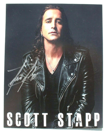 Rare Scott Stapp Creed Signed 8x10 Photo Autographed Promo Advertising Flyer
