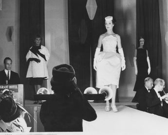 Vtg 1940's - 1950's Black & White FASHION SHOW U.S. Grant HOTEL 8X10 PHOTO #245