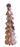 New Pink / White Glittered Pepermint Ribbon Candy Christmas Tree Ornament 15"