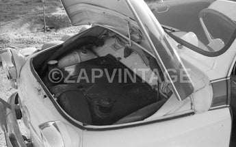 Vtg 1960s Carlo Abarth Inside Fiat Racing Ferrari Cars California Photo #1521