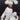 VTG White & Gold Retro Porcelain Large Happy POODLE Dog Sitting Figurine