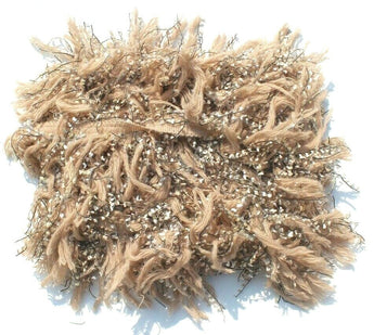 Vtg 1990s Retro Shaggy Retro Abstract Fabric Trimming Bindings Sewing Tassel NOS