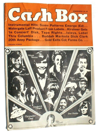 Vintage June 2, 1973 Cash Box Music Magazine Newspaper - Chelsea Power