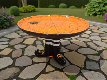 New Ceramic Halloween Orange Witches Legs Dessert / Cake & Cupcake Party Stand