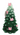 New Green W/ Pink Bows Christmas Tree Holiday Candle Room Decor