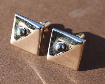 Vintage No Name Retro Art Deco Men's Cuff Links