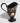 Vintage 1920s HH&G Ltd England Hand Painted Blue GOLDEN MOON Creamer
