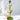 Vintage Inspired Retro Metal Toleware Taper Candle Holder W/ Lemons & Leaves 13"