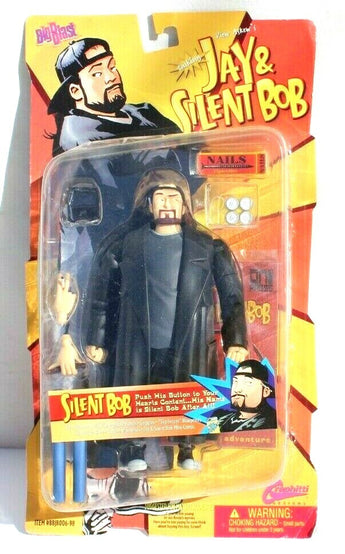 Sealed Jay and Silent Bob Talking Action Figure 7" Silent Bob 1998 Graphitti
