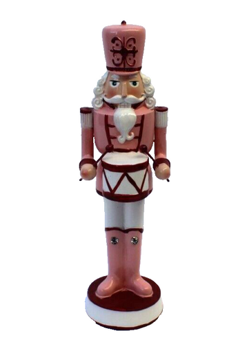 New Pink / Red Nutcrackers Toy Solider Drumming Christmas Room Decor Figure