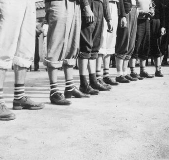 Vtg B&W 1920's - 1930's BETA PHI Frat Photo (Hazing Circle) Funny Socks Knickers