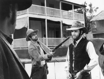Vtg RARE Black & White Portrait of ELVIS PRESLEY Western Charro Movie Photo #641