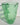 Vintage Emerald Green BUBBLED Glass Water / Juice Beverage Pitcher