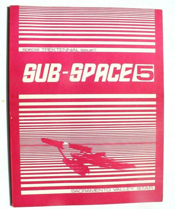 Vtg 1976 Sub Space 5 Trektennial Issue Star Trek Fanzine Book Booklet