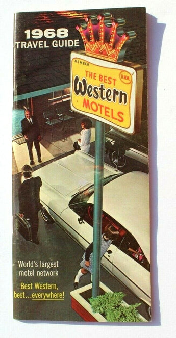 1968 Travel Motel Guide United States and Canada Best Western Travel Brochure