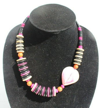 Vintage 1980's Reto Mod MCM (Cyndi Lauper) Costume Jewelry Chunky Necklace