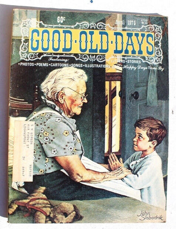 Vintage April 1975 Good Old Days Magazine - Photos POEMS Songs