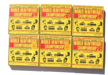 Sealed Lot World Heavyweight Championship Reel To Reel Super 8 No.1 - 6 Set