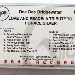 Rare Vintage 1995 Dee Dee Bridgewater: Love & Peace VERVE Promo Cassette