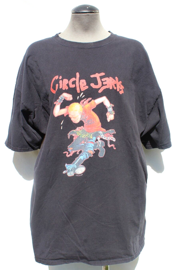 Vintage Circle Jerks Shawn Kerri Comic Punk Shirt Black Flag Band Skate 2XL