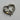 Art Nouveau Bird In Heart 9.25 Sterling Silver Necklace Pendant Jewelry NOS
