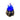 New Halloween Spooky Light Up Blue Crystal Black Cauldron W/ Witch Hand Decor