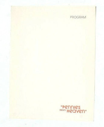 Vtg Promo Movie Theatre Advance Program Brochure - 1981 Pennies From Heaven