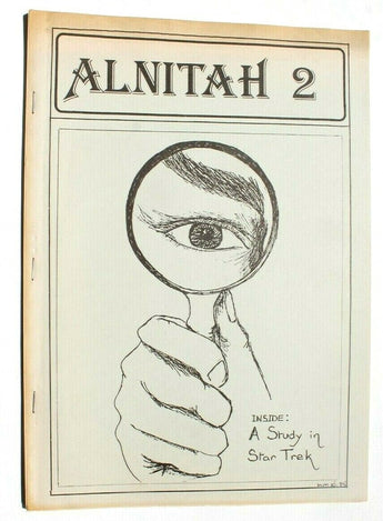 Vtg September 1976 Alnitah No. 2 Orion Star Trek Fanzine Book 2nd Printing