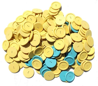 Vtg Lot Of 1960s Large Retro Mod Groovy Funky Clothing Fashion Buttons 4 LBS