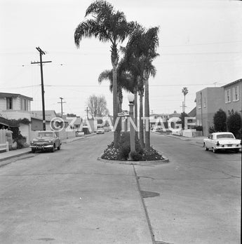 Vintage 1958 Balboa Island Street (Garnet Street) California Photo #1193