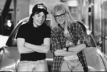 Vintage Wayne's World Dana Carvey / Mike Myers Waynes World Photo #2699