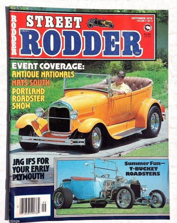 Vtg Hot Rat Rod Car Magazine - Street Rodder September 1978 Vol. 7 No. 9
