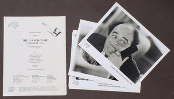 Vtg The Dinner Game Movie Promo Film Press Kit / Lobby Card Photos