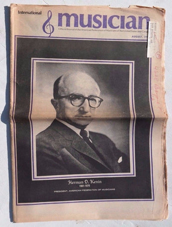August 1970 INTERNATIONAL MUSICIAN American Federation Of Musicians News Paper
