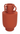 Vintage Rustic Navjo (Terracotta) Modern Art Ceramic Orange Flower Vase