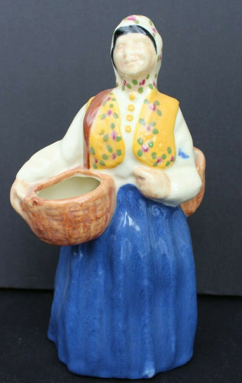 Vtg MCM CALIFORNIA CA Pottery - Brayton Laguna Lady W/ Basket Figurine #244