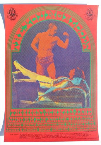 Vtg 1967 YOUNGBLOODS PSYCHEDELIC CONCERT POSTER Art By MOSCOSO Concert Poster